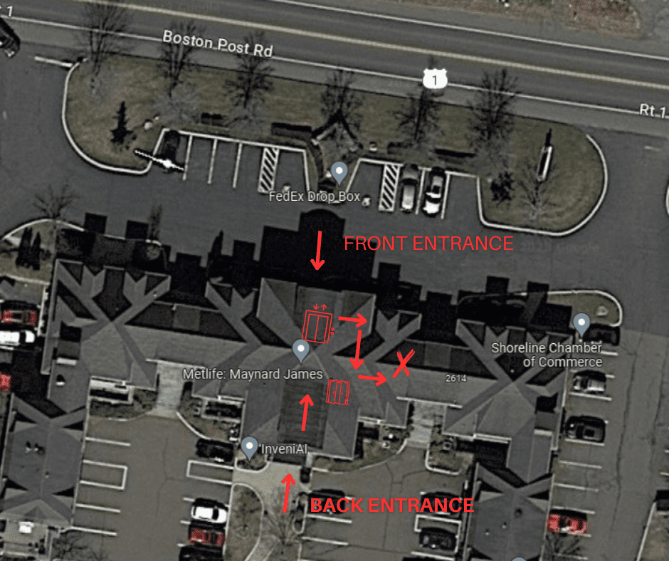 MAIN ENTRANCE (1) RWC Guilford Office directions - MAIN ENTRANCE (1)